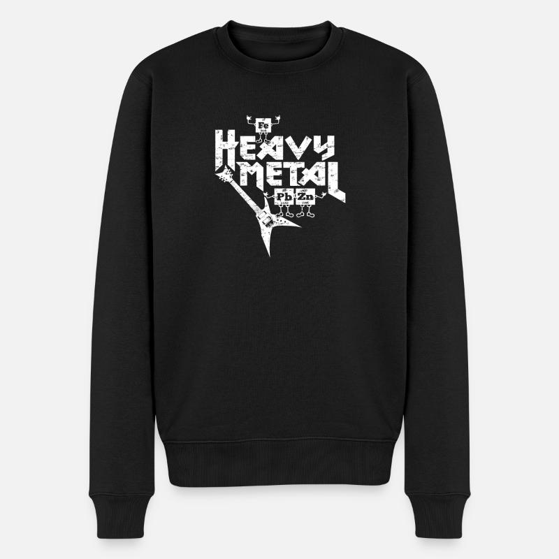 Heavy Metal Drôle - Pull Premium bio Homme - noir