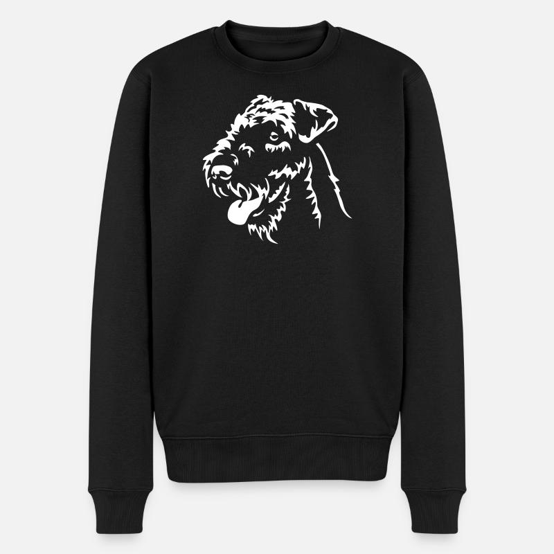 Airedale Terrier « Black Edition » - Pull Premium bio Homme - noir