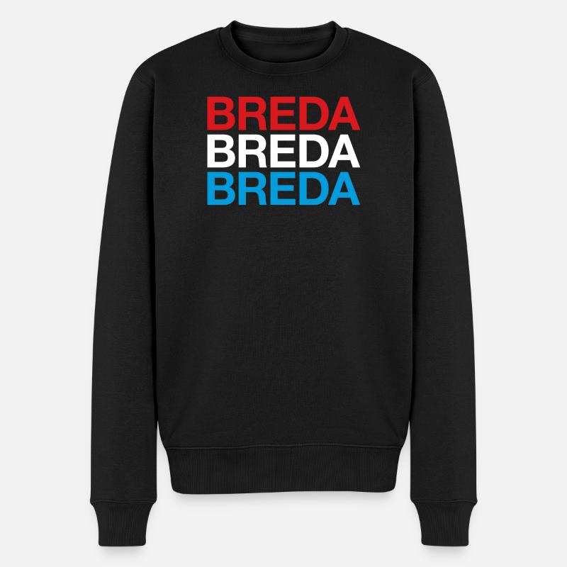 BREDA Pays-Bas Drapeau Pays-Bas - Pull Premium bio Homme - noir