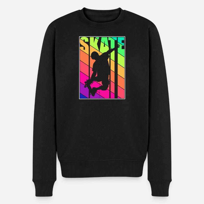 Skateboard - Skate - Pull Premium bio Homme - noir