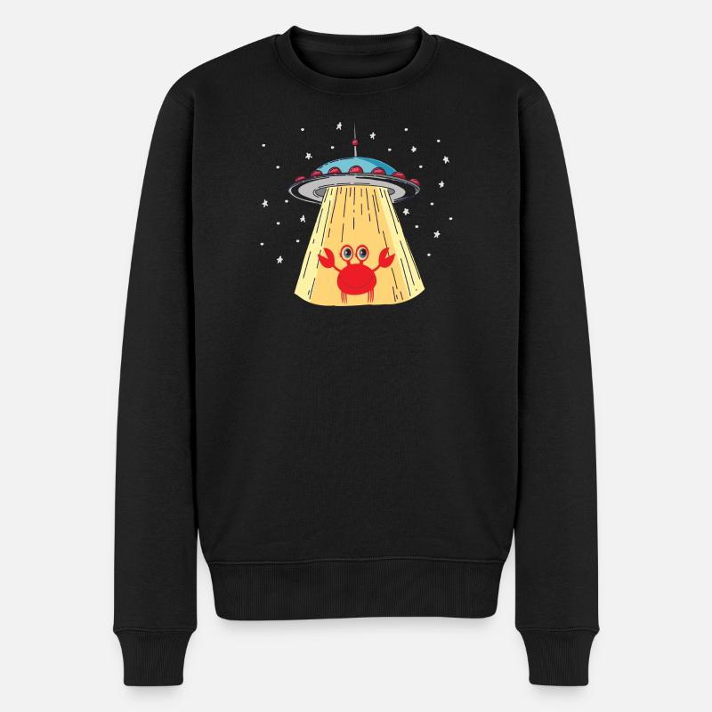 Visiteur de crabe extraterrestre - Pull Premium bio Homme - noir