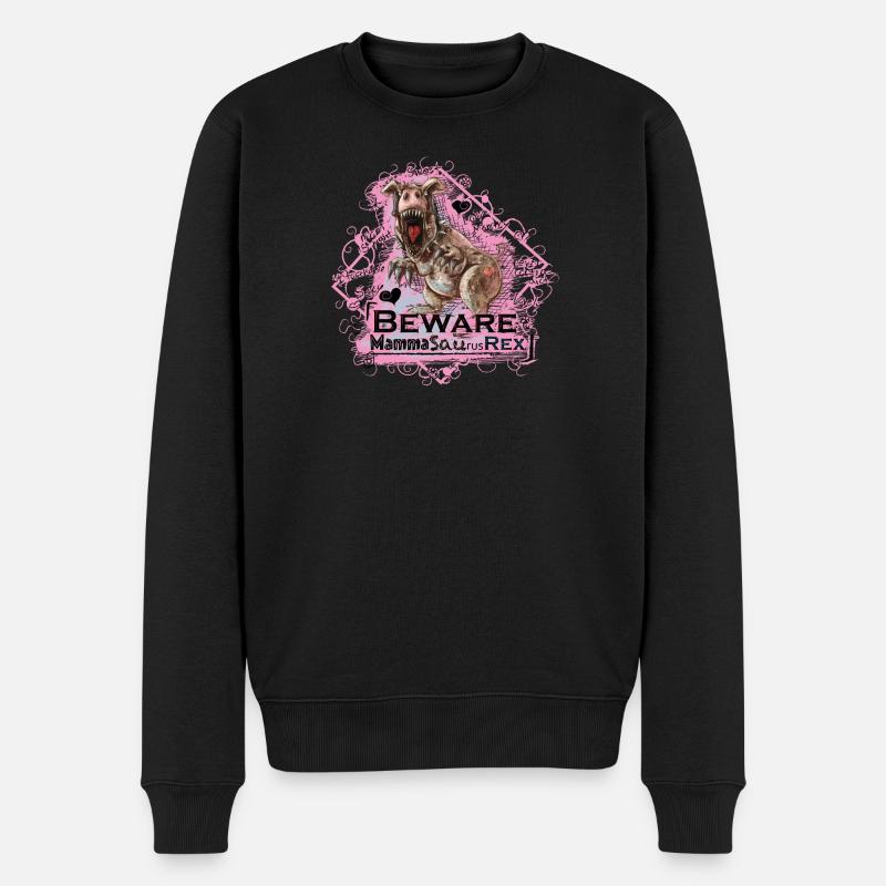 Mamasaurusrex - Männer Premium Bio Pullover - Schwarz