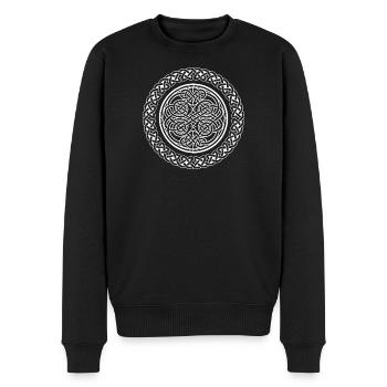 Celtic Knot - Männer Premium Bio Pullover - Schwarz - Vorne - Nico (187cm)