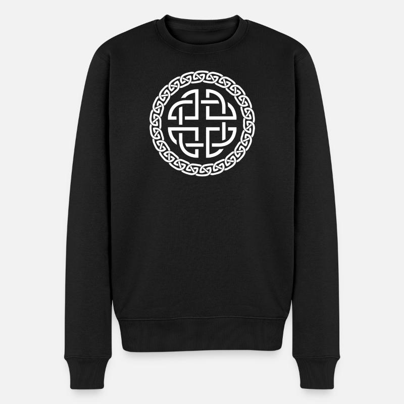 Celtic Knot - Männer Premium Bio Pullover - Schwarz