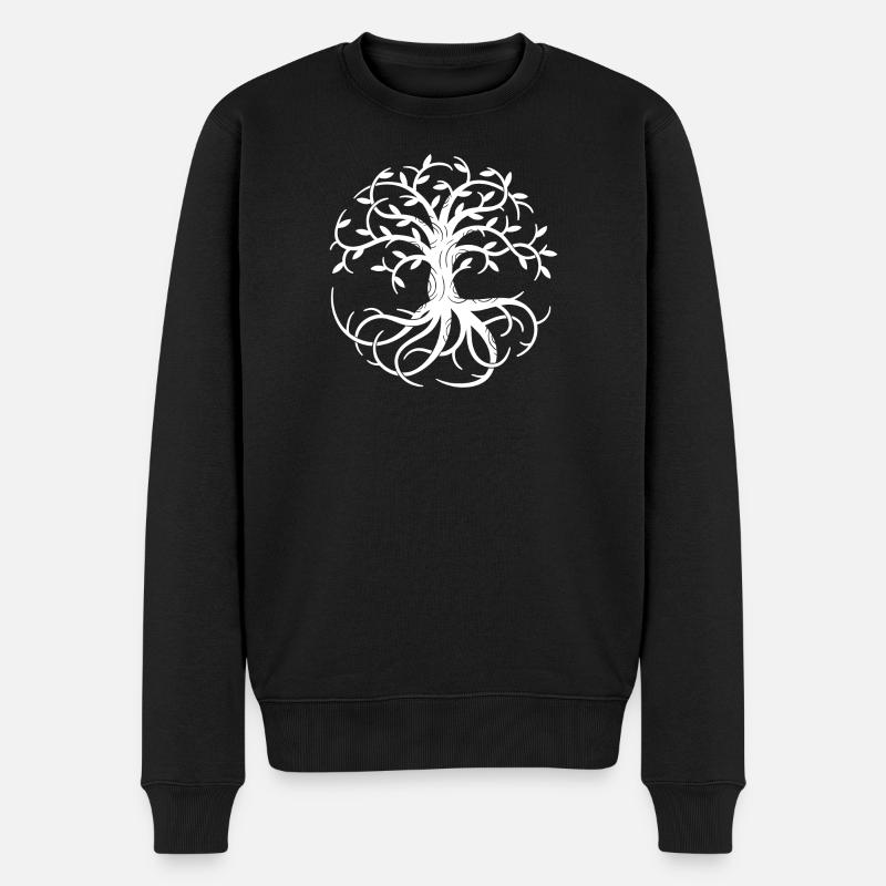 Celtic Tree of Life - Männer Premium Bio Pullover - Schwarz