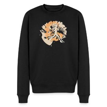 Runner at the Marathon Running - Men's Premium Organic Jumper - black - Front - Nico (187cm)
