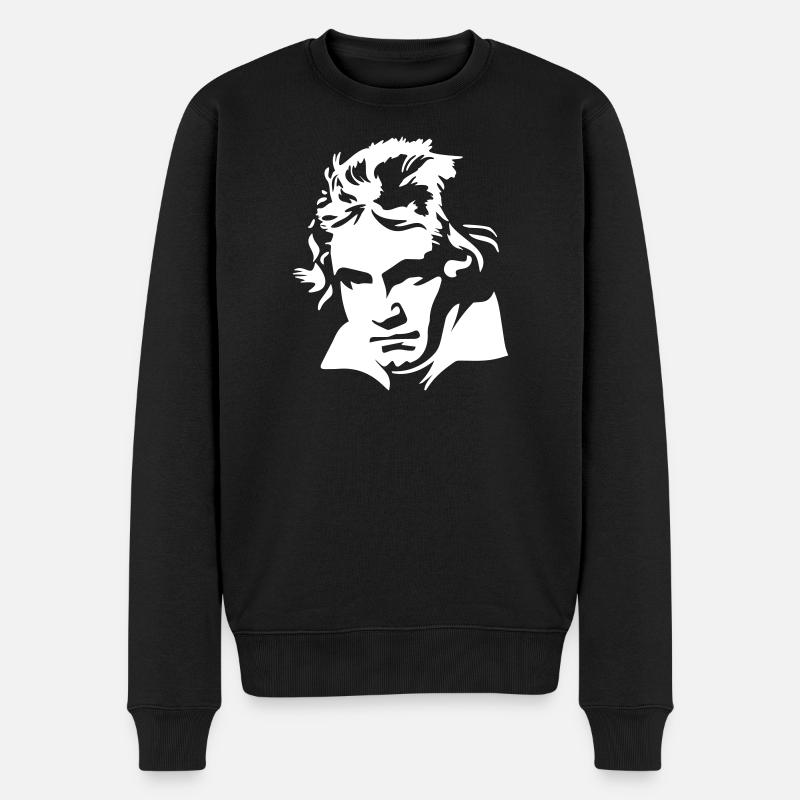Ludwig van Beethoven Komponist klassischer Musik - Männer Premium Bio Pullover - Schwarz