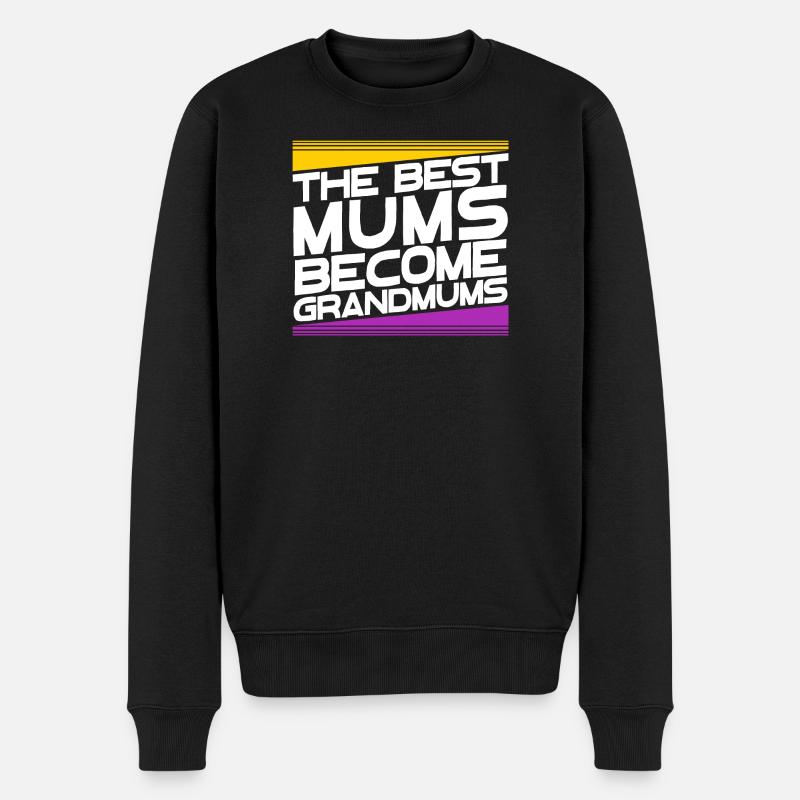 Oma Glückwunsch Großmutter Großmama Statement - Männer Premium Bio Pullover - Schwarz