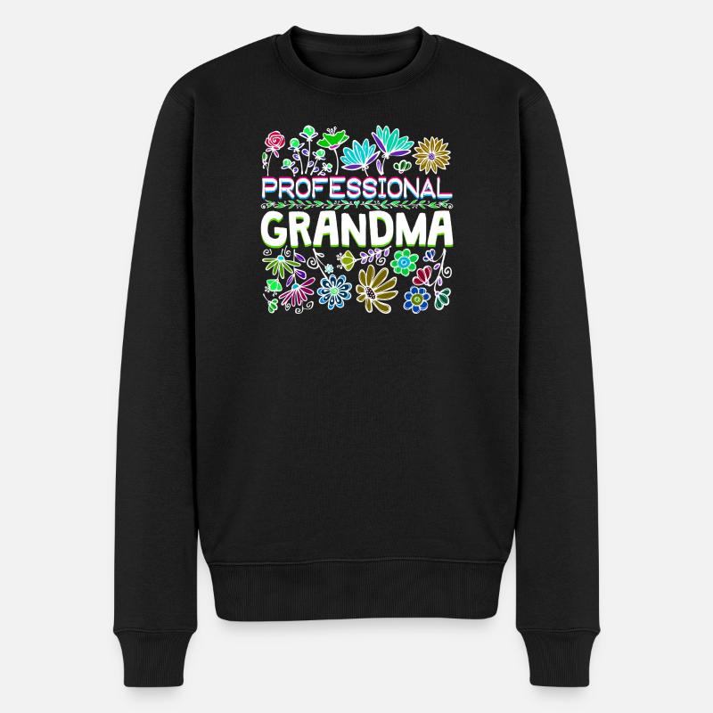 Grand-mère disant Grand-mère Grand-mère Retraite - Pull Premium bio Homme - noir