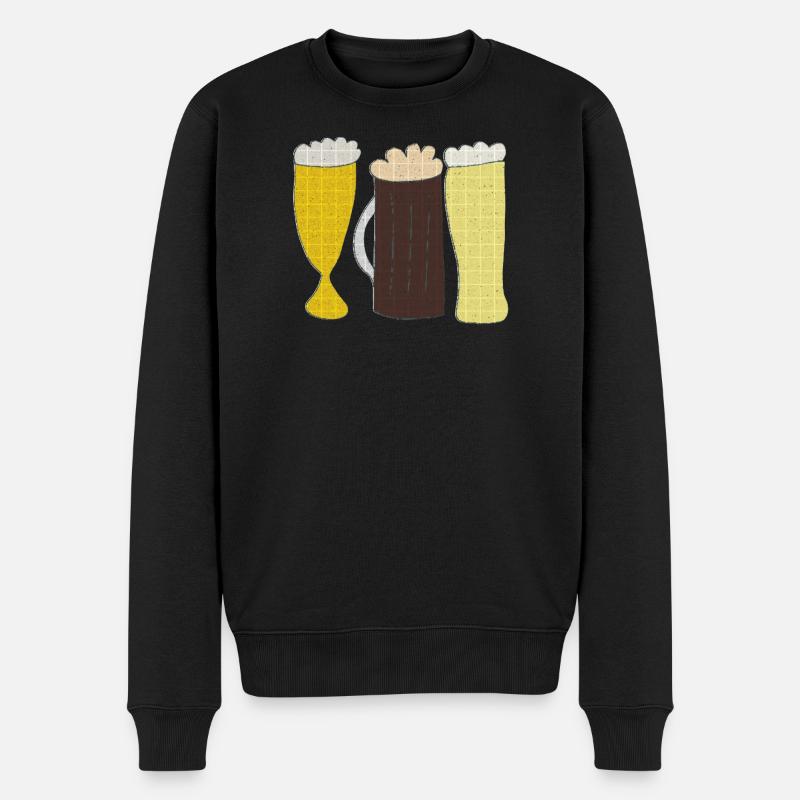 biersorten - Männer Premium Bio Pullover - Schwarz