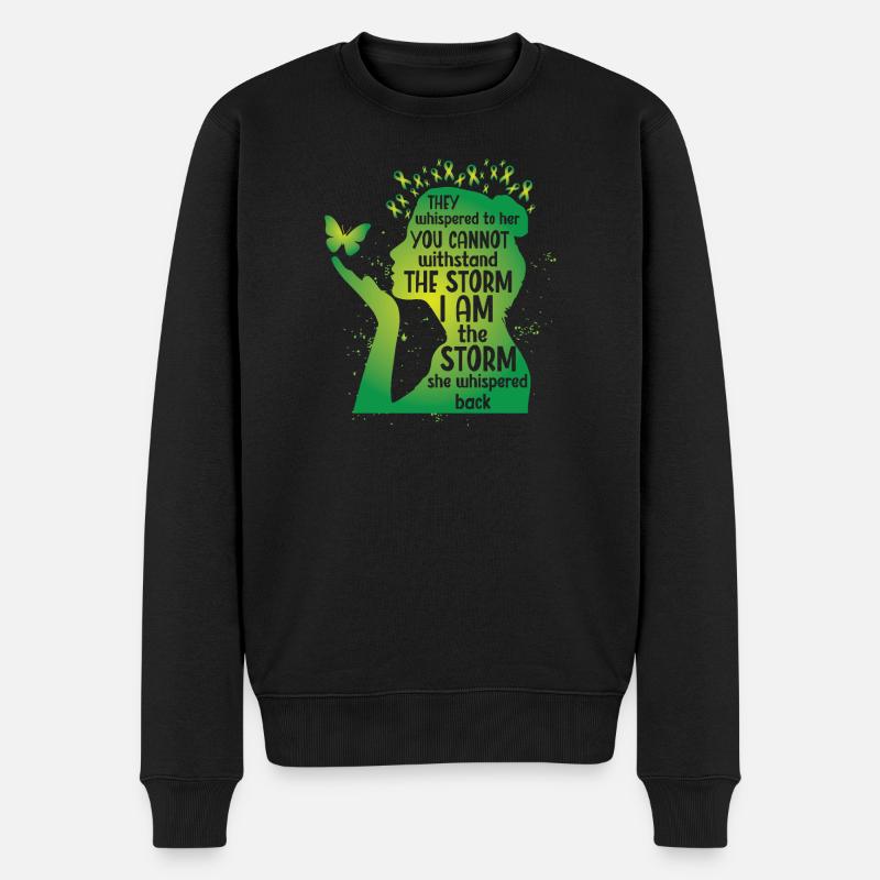 Papillon vert en santé mentale - Pull Premium bio Homme - noir