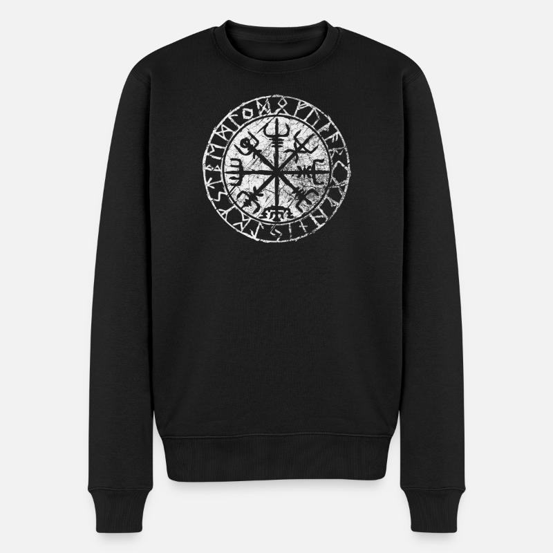 Symbole Vegvisir - Pull Premium bio Homme - noir