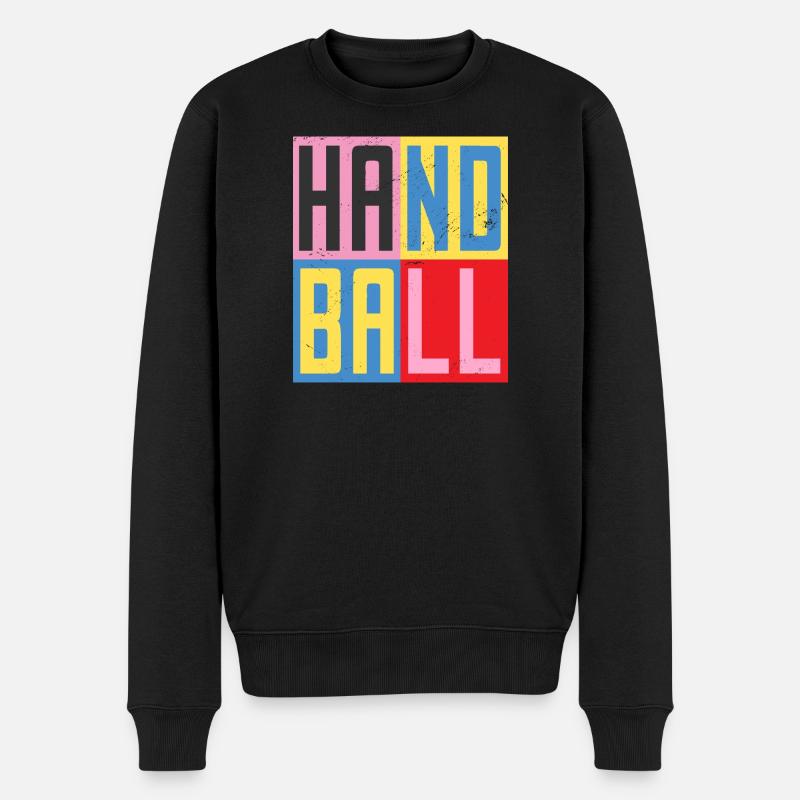 Design Handball - Pull Premium bio Homme - noir