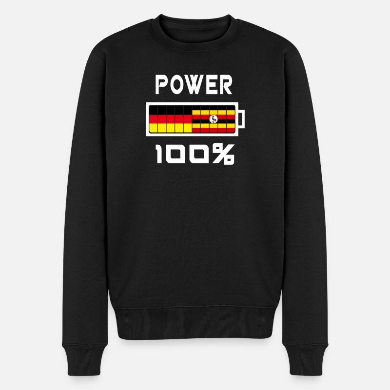 L’Allemagne et l’Ouganda Power 100% - Pull Premium bio Homme - noir