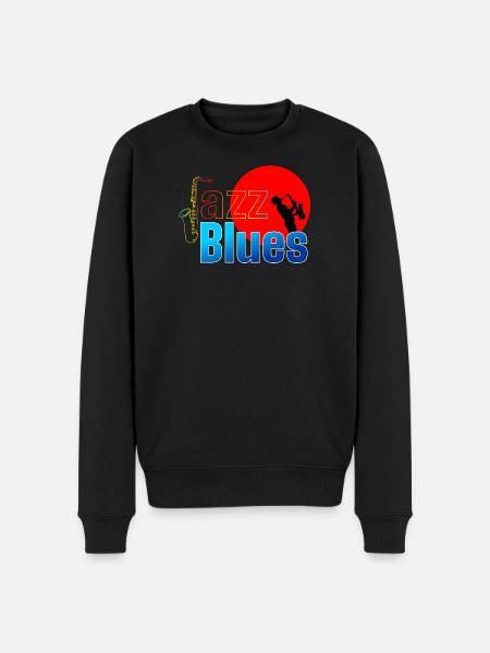 JAZZ BLUES MUSIC LOVERS - Men's Premium Organic Jumper - black
