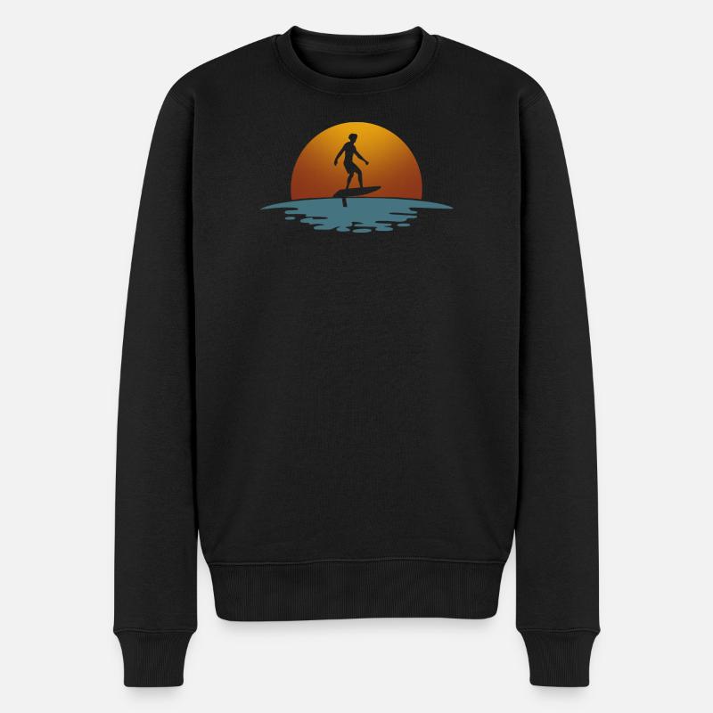 Hydroptère Surf Surf Surfer Hydroptère Surfen - Pull Premium bio Homme - noir