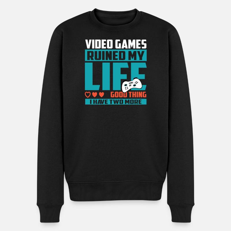 Gamer Extra Life - Pull Premium bio Homme - noir