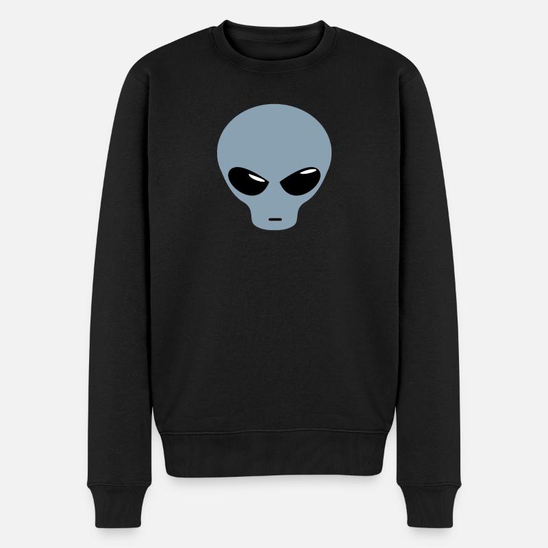 Außerirdisches Design - Männer Premium Bio Pullover - Schwarz