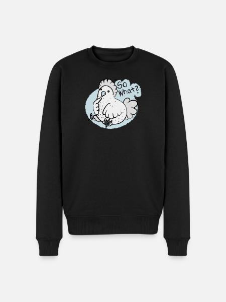 so what ? - Männer Premium Bio Pullover - Schwarz