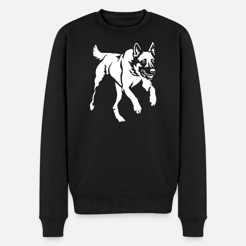 Malinois « Black Edition » - Pull Premium bio Homme - noir