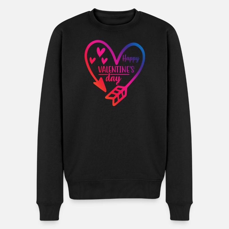 joyeux t-shirt Saint-Valentin Saint-Valentin - Pull Premium bio Homme - noir