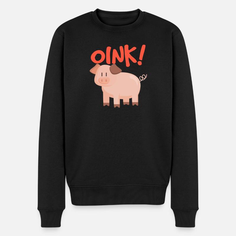 Cochon Oink - Pull Premium bio Homme - noir