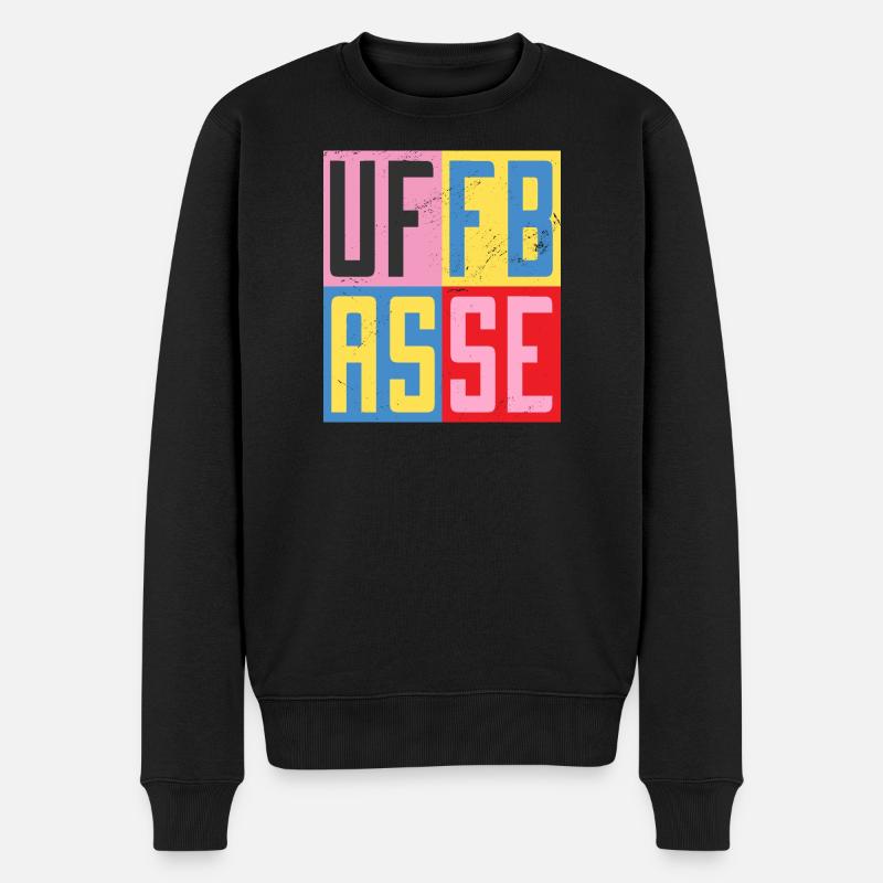 Conception Uffbasse - Pull Premium bio Homme - noir