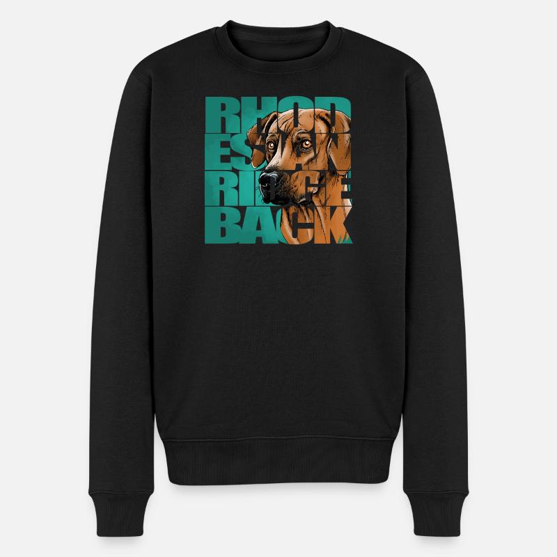Rhodesian Ridgeback - Pull Premium bio Homme - noir