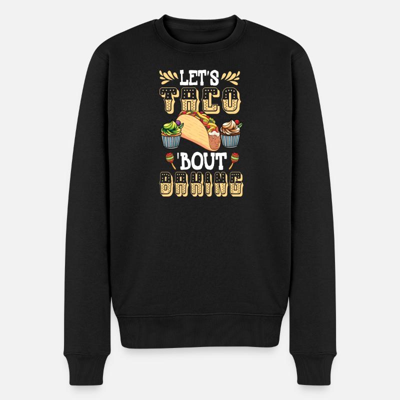 Lasst uns Tacos backen Cupcakes - Männer Premium Bio Pullover - Schwarz