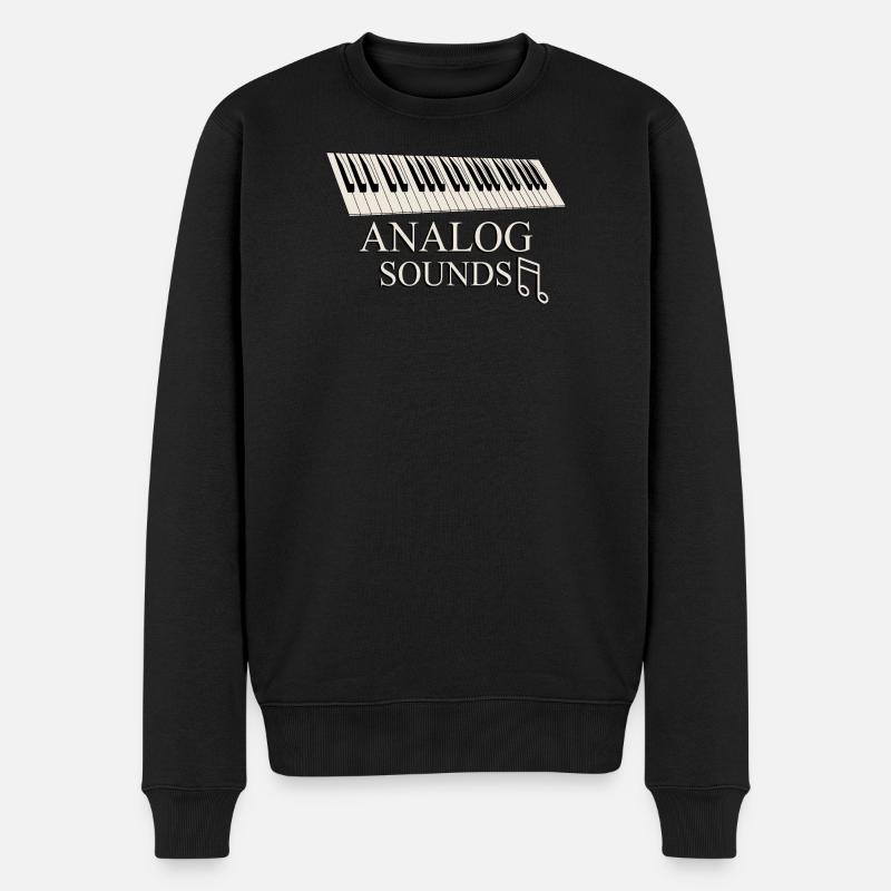 Pianist - Männer Premium Bio Pullover - Schwarz