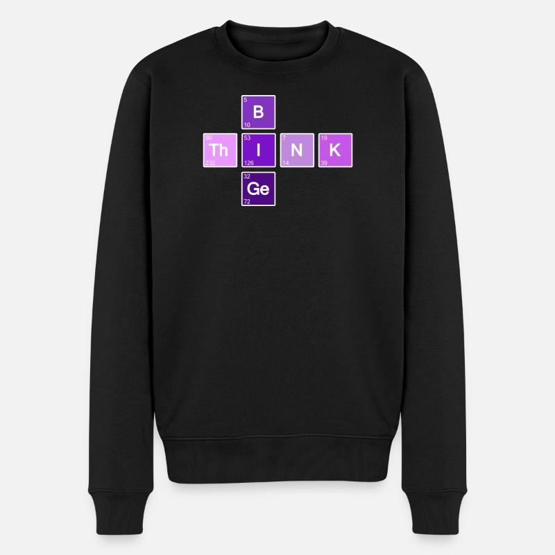 Think Big (Violet) - Pull Premium bio Homme - noir