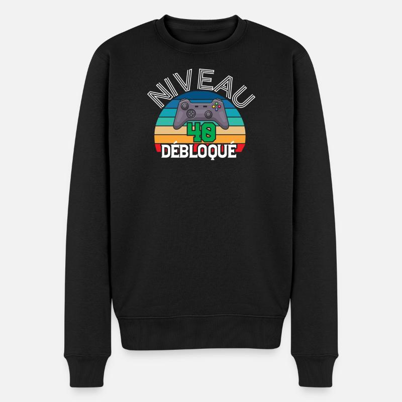 Niveau 40 débloqué - Pull Premium bio Homme - noir