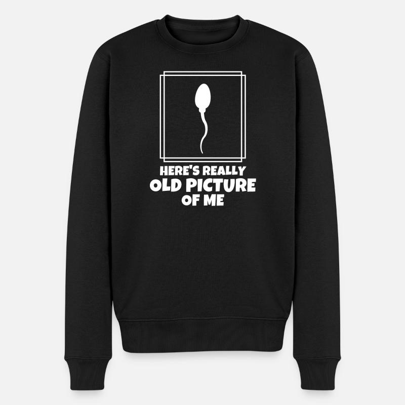 Foto, Fotografie, Geburt - Männer Premium Bio Pullover - Schwarz