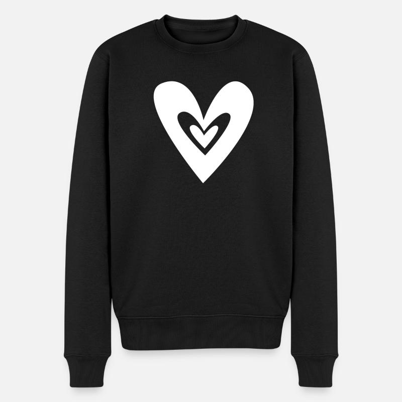 Cœurs - Pull Premium bio Homme - noir