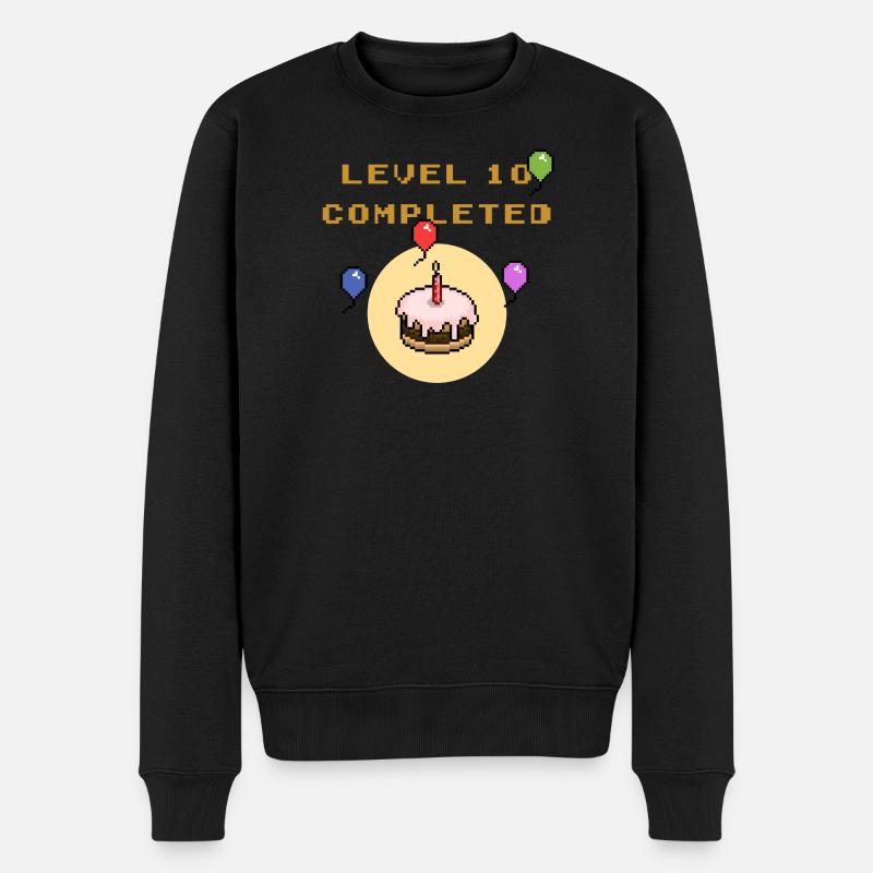 Anniversaire Level 10 - Pull Premium bio Homme - noir