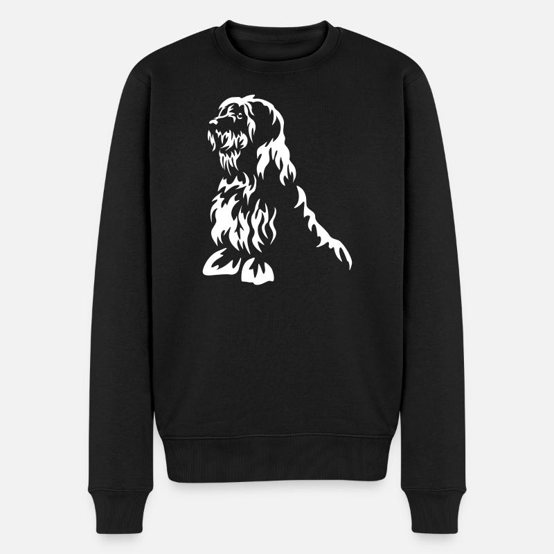 Bobtail "Black Edition" - Männer Premium Bio Pullover - Schwarz