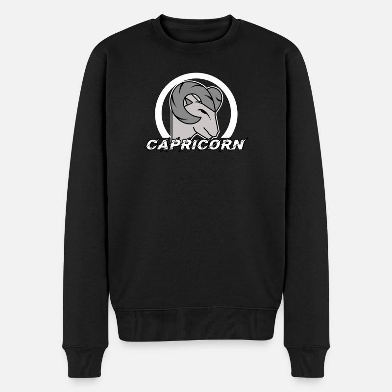 Horoskop Steinbock Tierkreiszeichen Astronomie - Männer Premium Bio Pullover - Schwarz