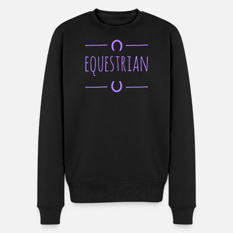 Equestrian - Männer Premium Bio Pullover - Schwarz