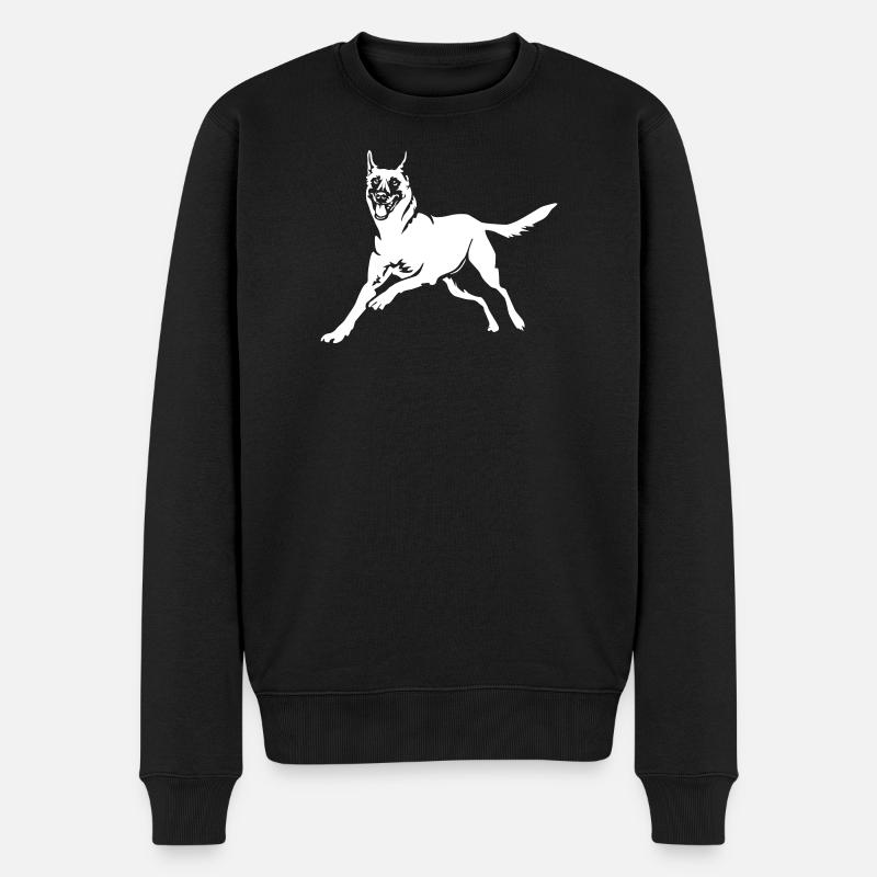 Malinois « Black Edition » - Pull Premium bio Homme - noir