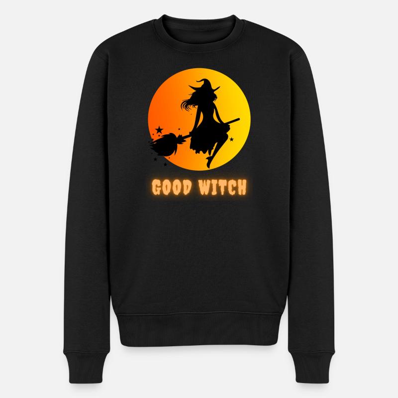 good witch - Männer Premium Bio Pullover - Schwarz