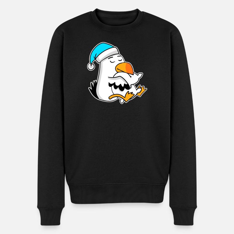 Albatros Oiseau mouette - Pull Premium bio Homme - noir