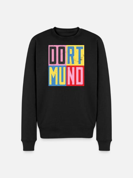 Dortmunder Städte Design - Männer Premium Bio Pullover - Schwarz