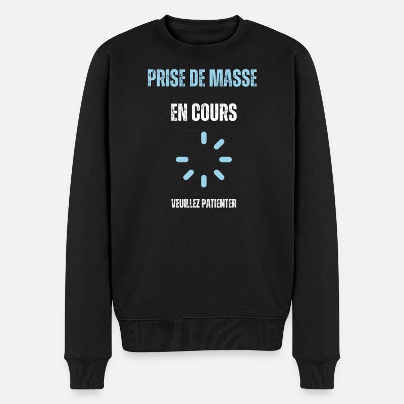 Prise de masse en cours - Pull Premium bio Homme - noir
