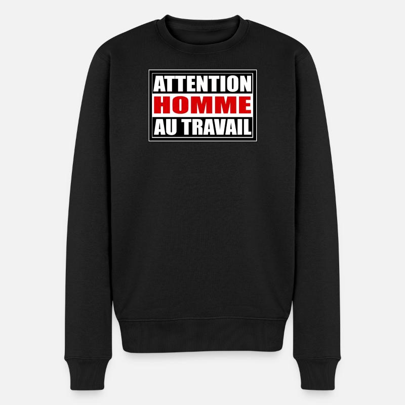 Homme au travail - Pull Premium bio Homme - noir