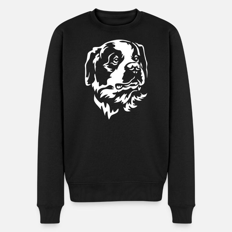 Tête Saint-Bernard « Édition Noire » - Pull Premium bio Homme - noir