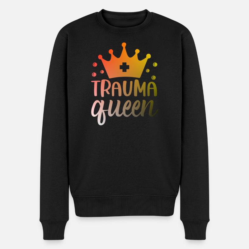 Infirmière Trauma Queen - Pull Premium bio Homme - noir