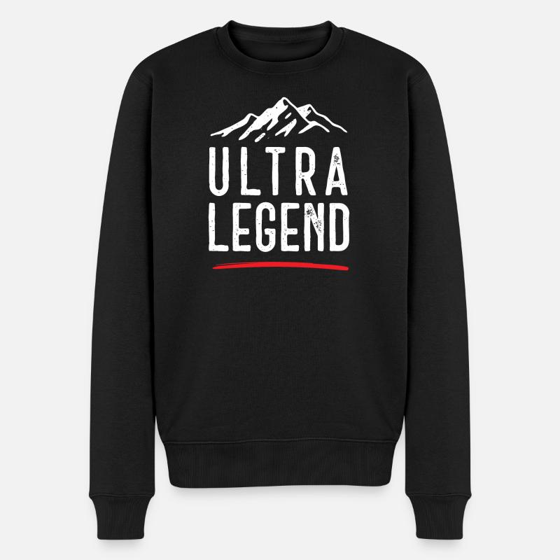 Ultra Legende - Männer Premium Bio Pullover - Schwarz