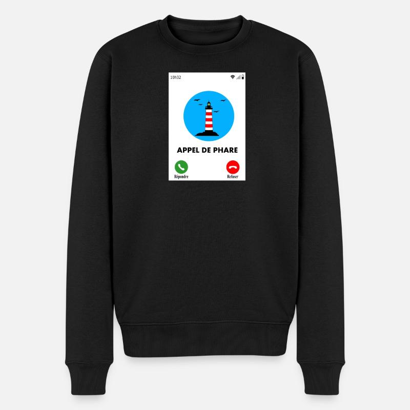 Appel de phare - Pull Premium bio Homme - noir