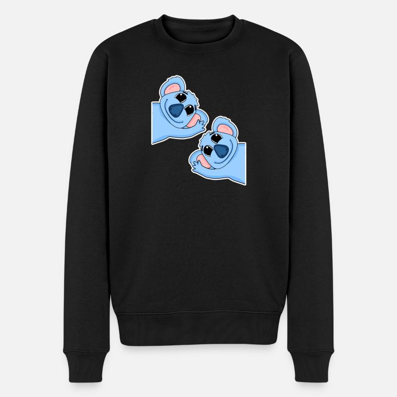 Koala Koalas - Pull Premium bio Homme - noir