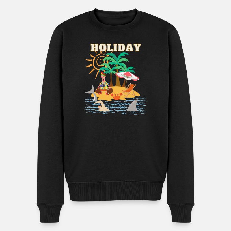 ART de vacances - Pull Premium bio Homme - noir